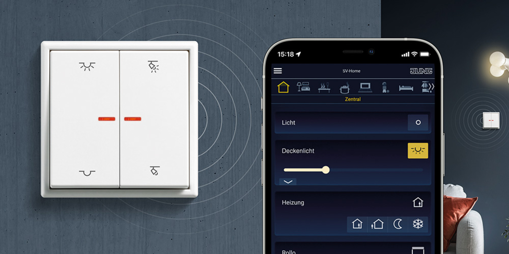 KNX RF Taster bei JD Elektrotechnik in Germering